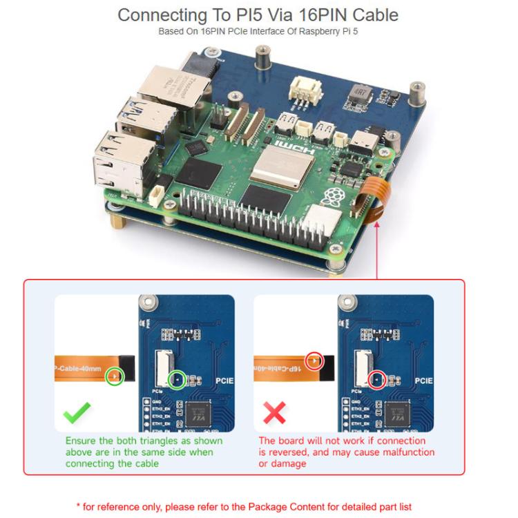 Placa adaptadora Waveshare PCIe a puerto ETH de 4 canales, compatible con Raspberry Pi OS, sin necesidad de controladores, Plug and Play., Gigabit ETH, 2.5G ETH