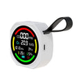 Monitor ambiental portátil multigás y medidor de calidad del aire recargable, 6 In 1 CO/O2/BP/ALT/T/H, 3 In 1 CO/ Temp/Humidity