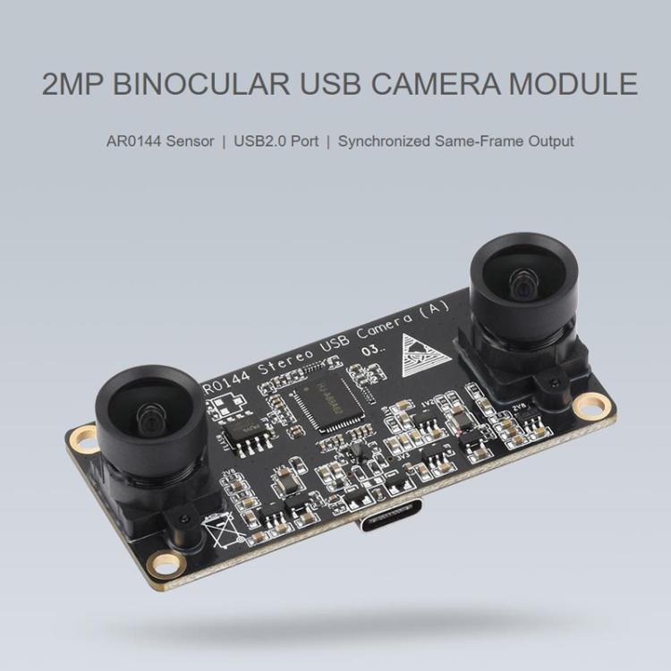 Módulo de cámara USB estéreo WAVESHARE AR0144 de 2 MP, 32695