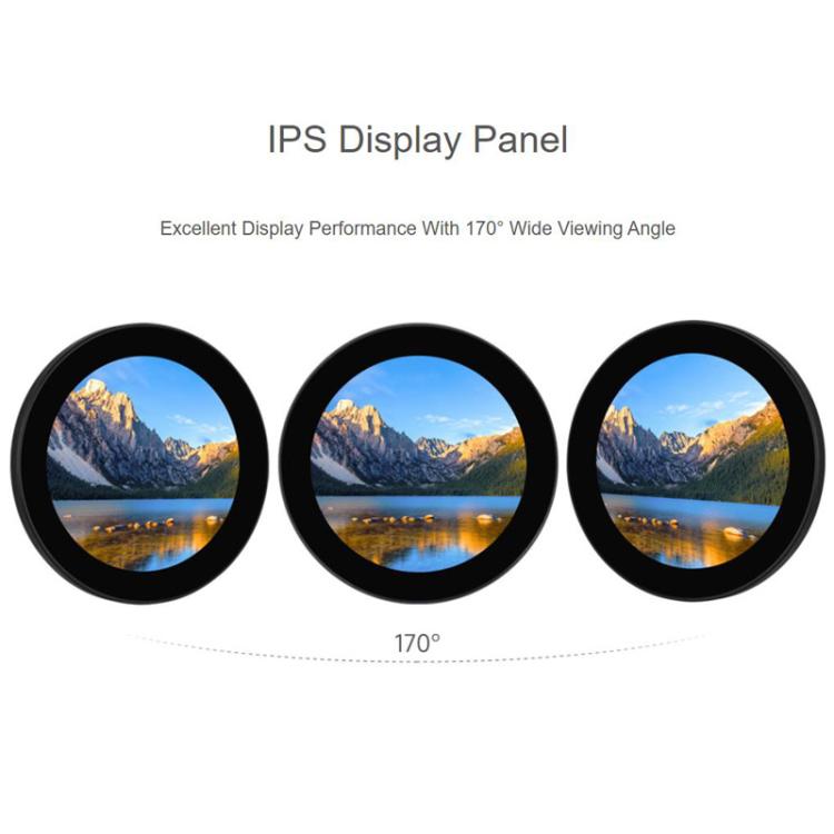 Pantalla táctil capacitiva redonda Waveshare DSI con panel IPS y capacidad táctil de 10 puntos., 3.4 inch, 4 inch