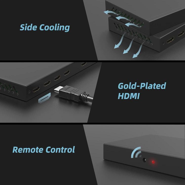 Controlador de videowall con procesador HDMI 2x2 NK-BT150, US Plug, EU Plug, UK Plug, AU Plug
