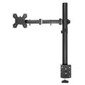 Soporte de escritorio con abrazadera para monitor, brazo telescópico y poste ajustable en altura de 40 cm para pantallas de ordenador., Pole Mount