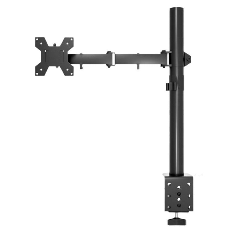 Soporte de escritorio con abrazadera para monitor, brazo telescópico y poste ajustable en altura de 40 cm para pantallas de ordenador., Pole Mount