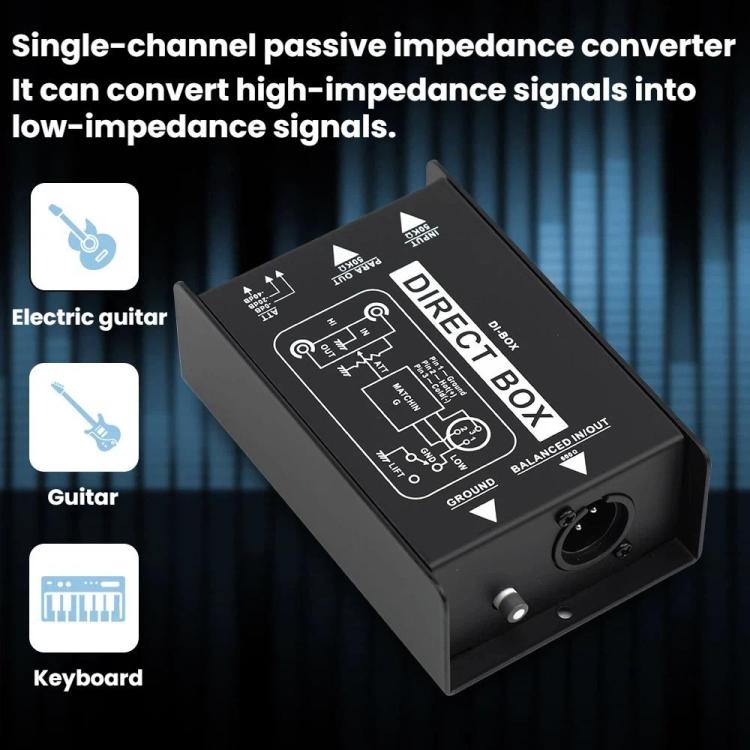 Efectos de cambio de impedancia del aislador de audio pasivo LEUS, 1 Channel, 2 Channels