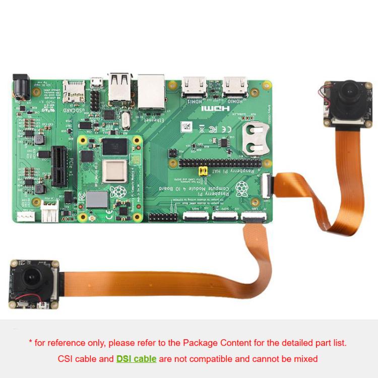 Cable flexible FPC CSI de 22 pines a 15 pines para módulos de cámara CSI de Raspberry Pi 5, Waveshare 25920
