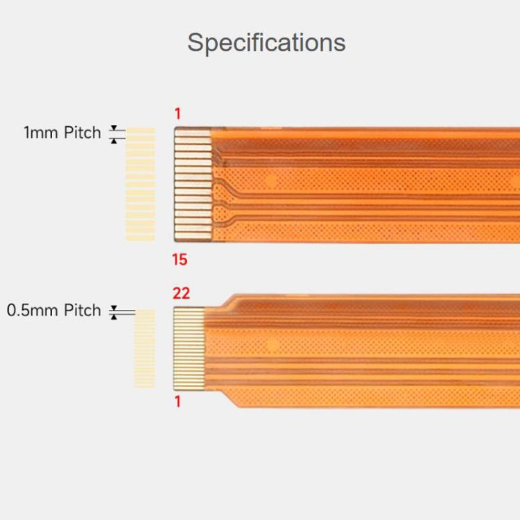 Cable flexible FPC CSI de 22 pines a 15 pines para módulos de cámara CSI de Raspberry Pi 5, Waveshare 25920