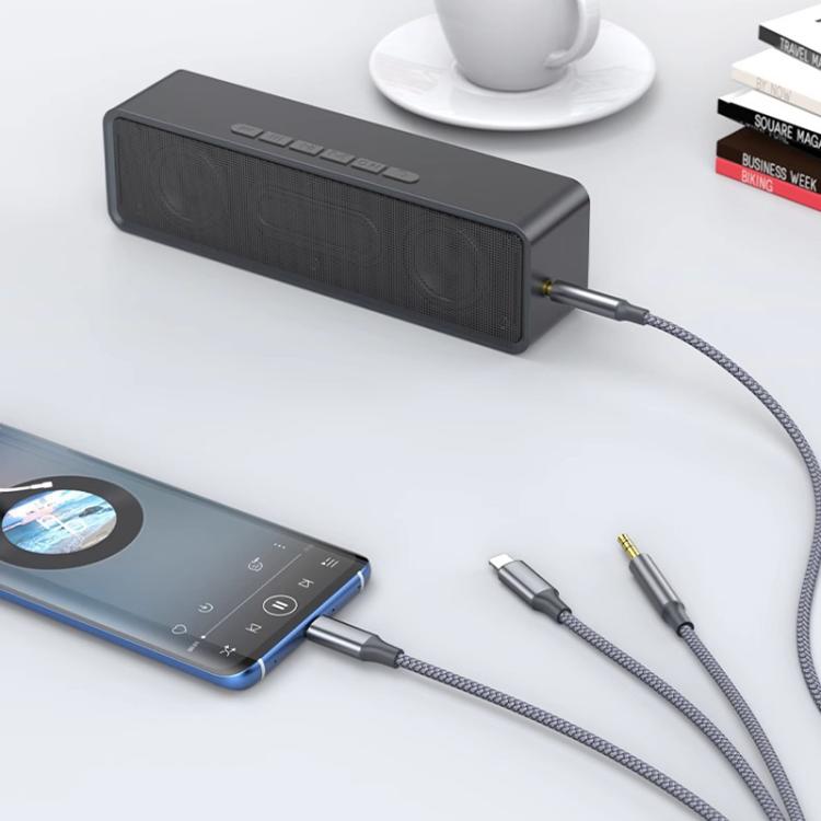 Adaptador de altavoz con cable de audio de 3,5 mm 3 en 1, 1.3m, 2m