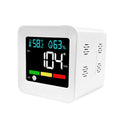 Monitor de calidad del aire enchufable 5 en 1: detector de CO, gases combustibles, AQI, temperatura y humedad con alarma., DM296