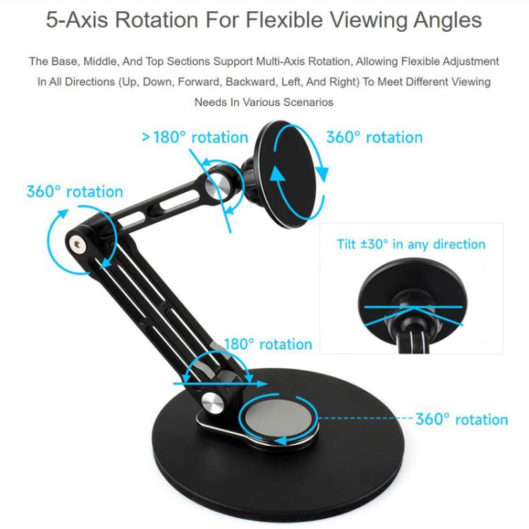 Soporte magnético ajustable portátil para monitor WAVESHARE, compatible con monitores de 4 a 18,5 pulgadas., Magnetic 4-18.5 inch Monitors