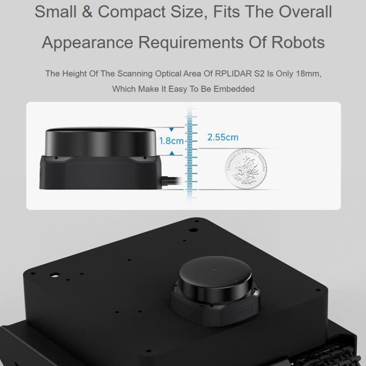 WAVESHARE RPLIDAR: Lidar DTOF de alto rendimiento y tamaño compacto, compatible con modos de comunicación por puerto UART/puerto Ethernet., S2, S2L, S2E, S2P