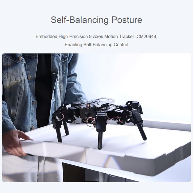 Robot hexápodo biónico autoequilibrado controlado por ESP32 de código abierto de WAVESHARE