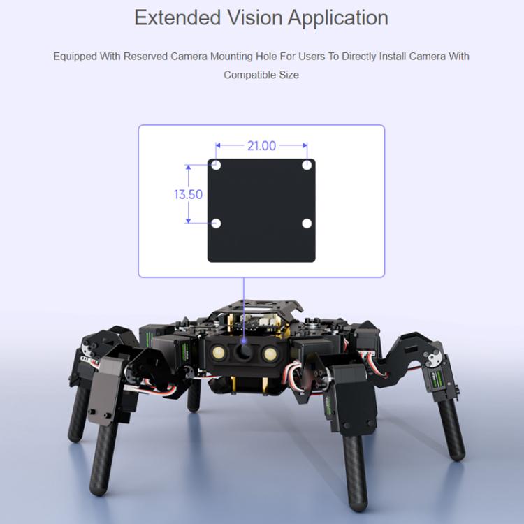 Robot hexápodo biónico autoequilibrado controlado por ESP32 de código abierto de WAVESHARE