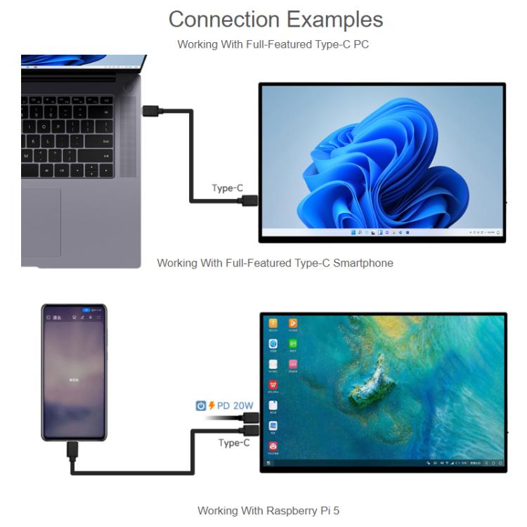 WAVESHARE Portátil de 16 pulgadas con pantalla táctil 4K y panel IPS, con funda protectora magnética., 3840x2400