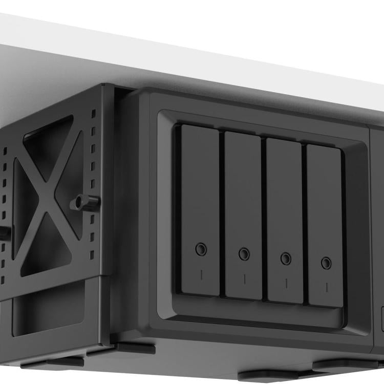 Soporte metálico ajustable para debajo del escritorio para NAS, PC, miniordenador, consola de juegos PS5. Rack que ahorra espacio., KXD250311
