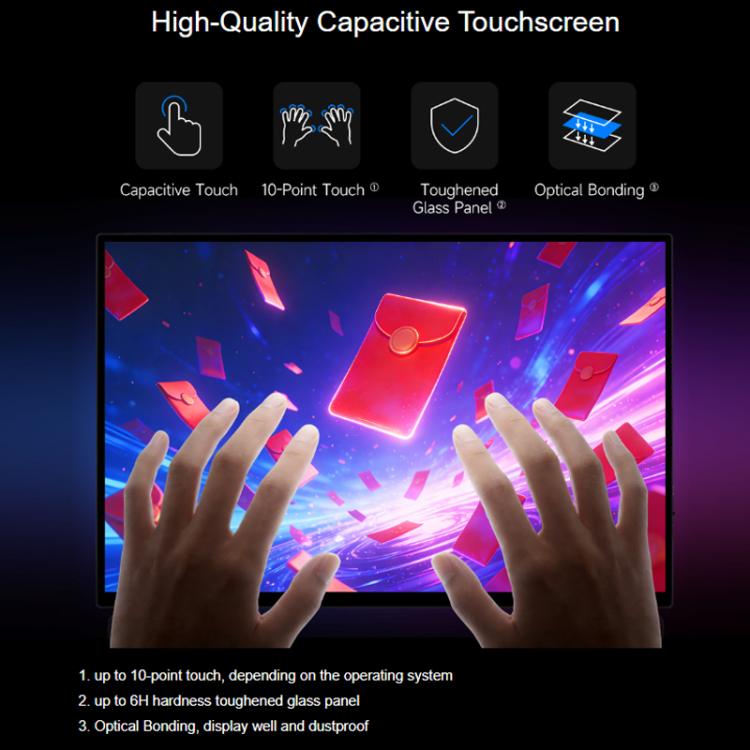 WAVESHARE Portátil de 16 pulgadas con pantalla táctil IPS 2K RHD y funda protectora magnética., 2560x1600