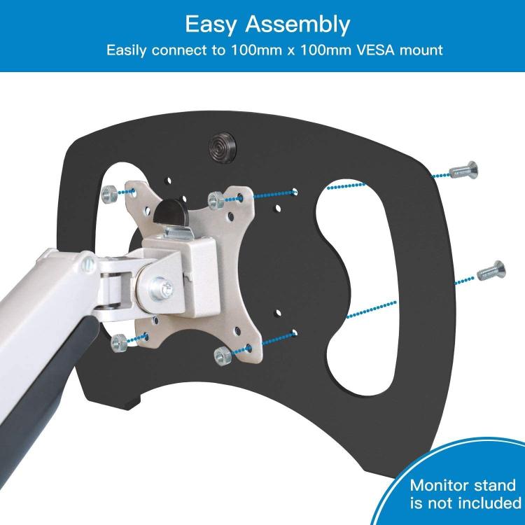 Adaptador metálico para soporte VESA de portátil, compatible con brazos de monitor de 100x100 mm, soporte ventilado universal para portátiles., TP-001