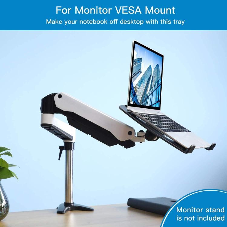 Adaptador metálico para soporte VESA de portátil, compatible con brazos de monitor de 100x100 mm, soporte ventilado universal para portátiles., TP-001