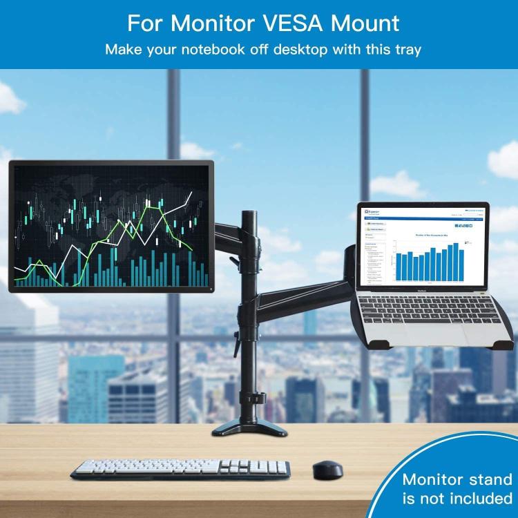 Adaptador metálico para soporte VESA de portátil, compatible con brazos de monitor de 100x100 mm, soporte ventilado universal para portátiles., TP-001