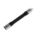 Cable de extensión WAVESHARE USB4 V2.0 Tipo-C para transmisión de video de alta definición de 80 Gbps, Straight Head, 90-Degree Bend Head