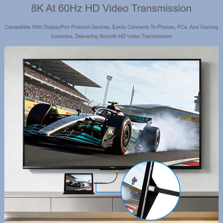 Cable de extensión WAVESHARE USB4 V2.0 Tipo-C para transmisión de video de alta definición de 80 Gbps, Straight Head, 90-Degree Bend Head