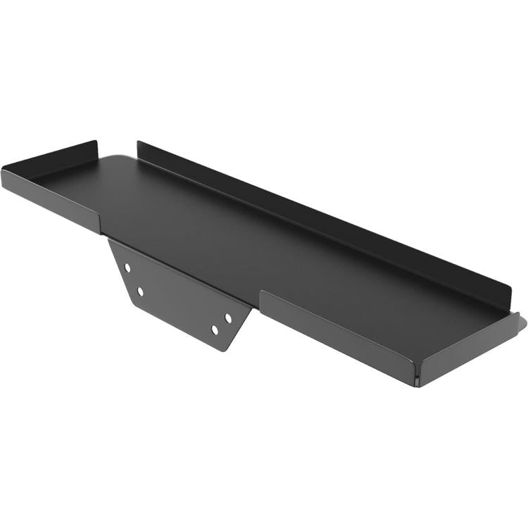 Estante organizador detrás del monitor con soporte VESA y almacenamiento oculto para mini PC, auriculares y altavoces., KXD2522