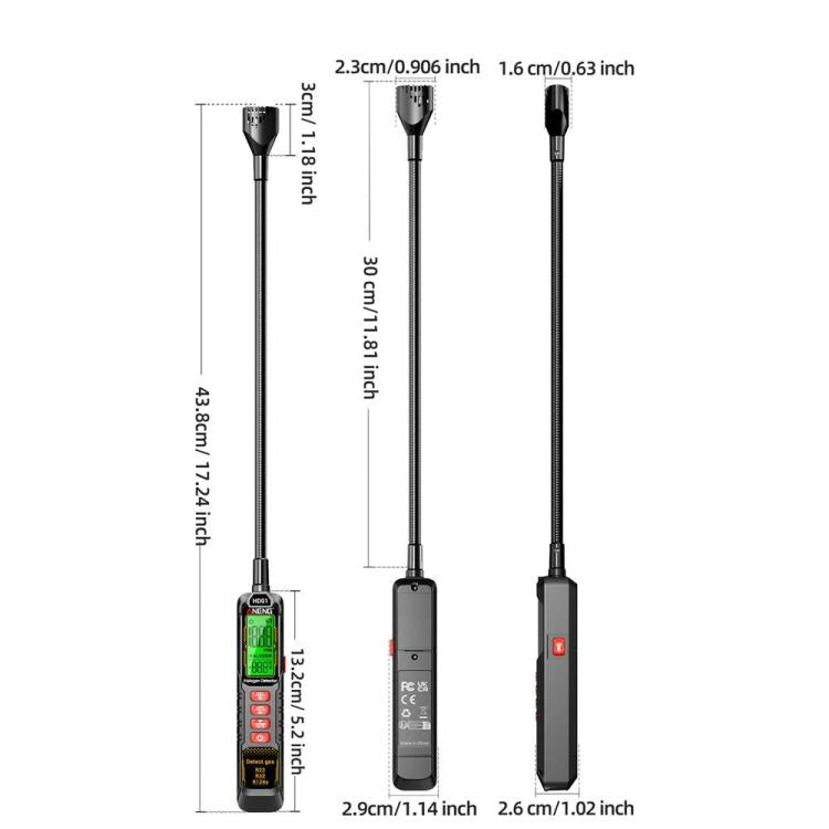 ANENG Detector de fugas halógenas para coche, refrigerante, aire acondicionado, Battery, Rechargeable