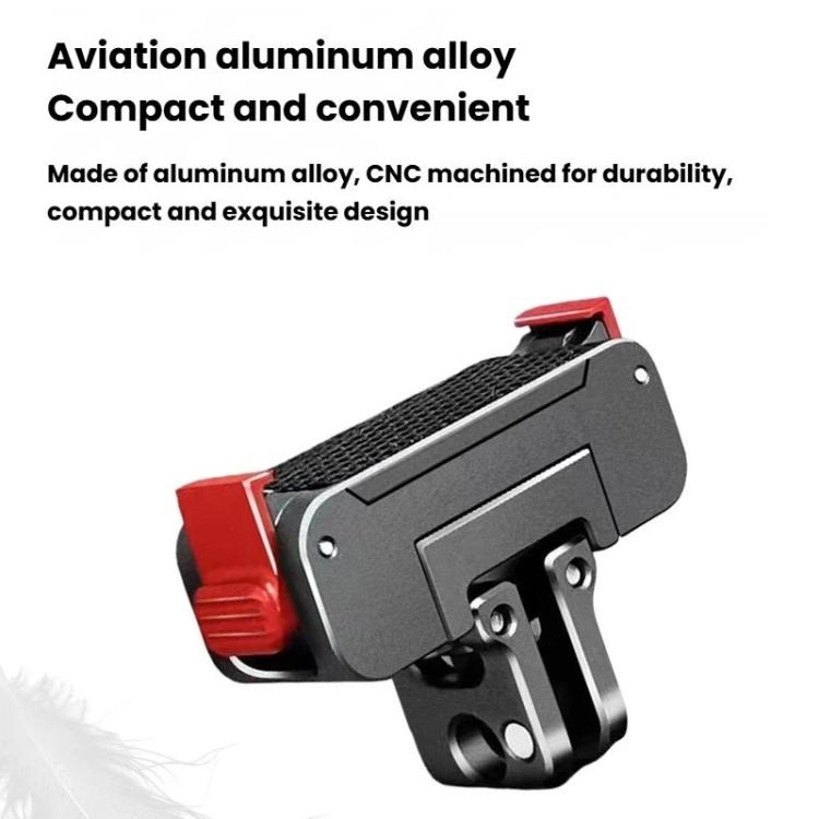 Accesorios para cámaras de acción: soporte magnético giratorio de liberación rápida de aleación de aluminio, For Osmo Action 5 Pro / 4 / 3, For Osmo Action 6 / Nano