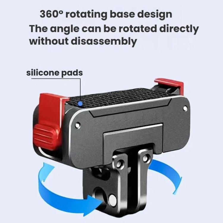 Accesorios para cámaras de acción: soporte magnético giratorio de liberación rápida de aleación de aluminio, For Osmo Action 5 Pro / 4 / 3, For Osmo Action 6 / Nano