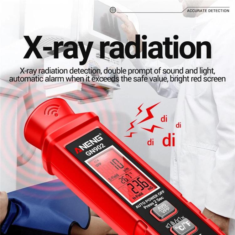 Detector de alarma de radiación electromagnética por emisión de campo eléctrico ANENG, GN902