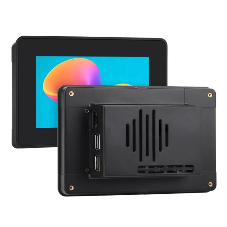 Carcasa de segunda generación con pantalla táctil de 5 pulgadas WAVESHARE para Raspberry Pi 5, 5-Inch Case Only