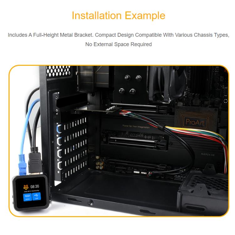 Tarjeta de expansión WAVESHARE Luckfox PicoKVM con interfaz USB PCIe universal