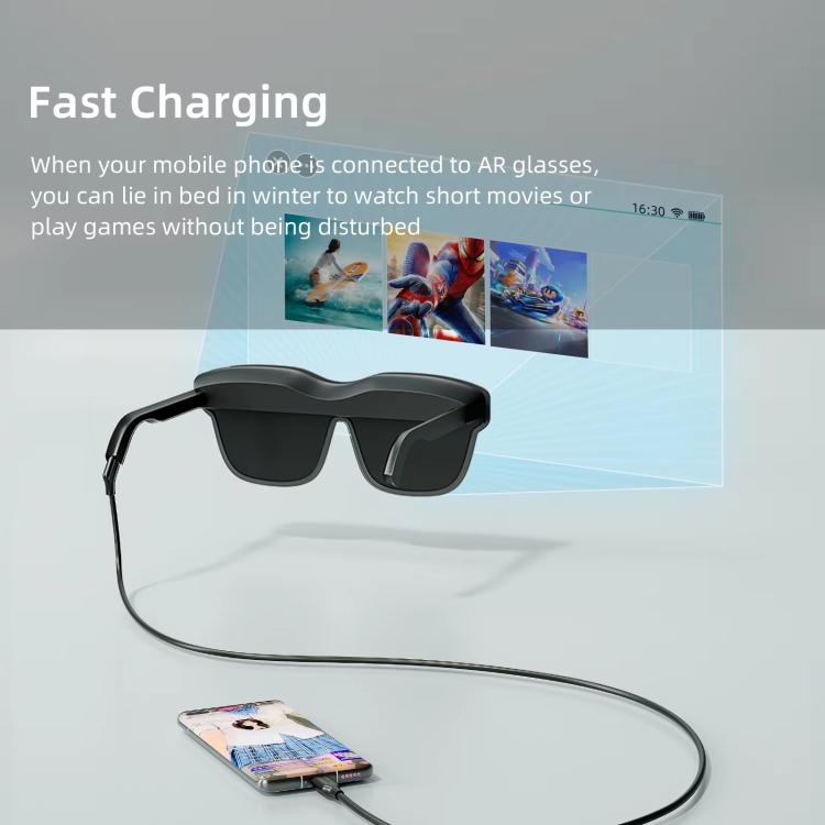 Cable coaxial de datos USB-C/Tipo-C de NEXHYPE para transferencia de datos y suministro de energía en gafas de realidad aumentada/virtual., 1m, 2m