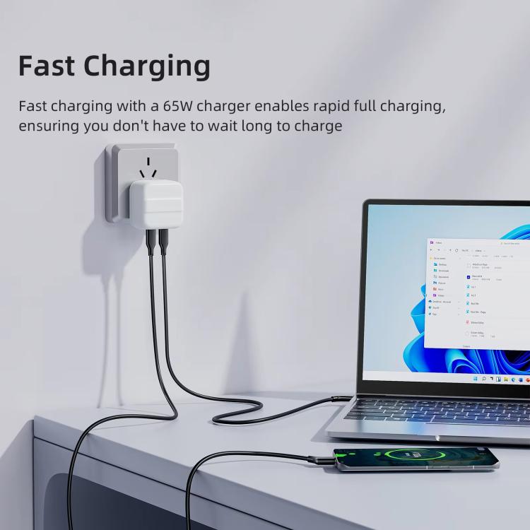 Cable coaxial de datos USB-C/Tipo-C de NEXHYPE para transferencia de datos y suministro de energía en gafas de realidad aumentada/virtual., 1m, 2m