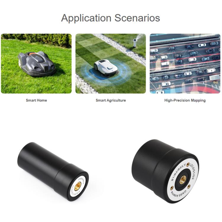 Antena de posicionamiento de precisión activa helicoidal multifrecuencia multisatélite de cuatro hilos WAVESHARE GNSS L1+L2+L5, Q25, Q39
