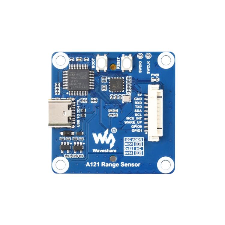 Módulo de radar de detección de micromovimientos de ondas milimétricas WAVESHARE de 60 GHz, Without Base, With Base