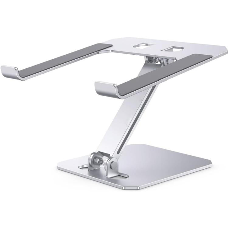 Soporte vertical plegable y ajustable para portátil de aleación de aluminio con refrigeración integrada.