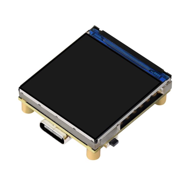 Placa de desarrollo de pantalla LCD de 1,3 pulgadas WAVESHARE ESP32-C6, Without Pin Header, With Soldered Pin Header