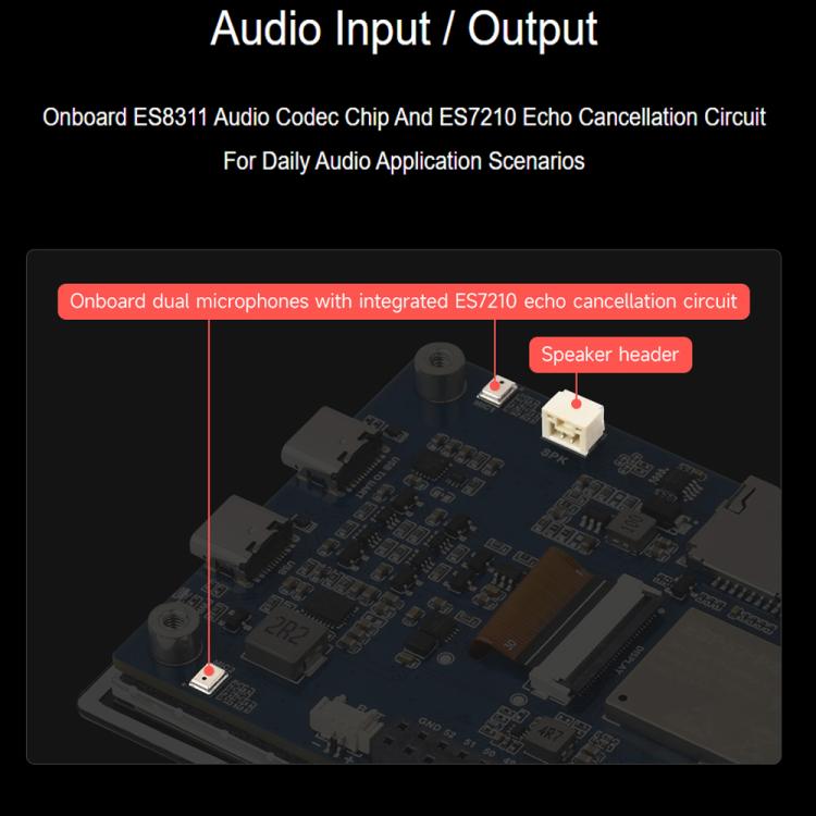 Placa de desarrollo Waveshare ESP32-P4-WIFI6 de 4,3 pulgadas, resolución de 480 × 800, pantalla táctil de 5 puntos y chip códec de audio integrado., Basic Model, With OV5647 Camera
