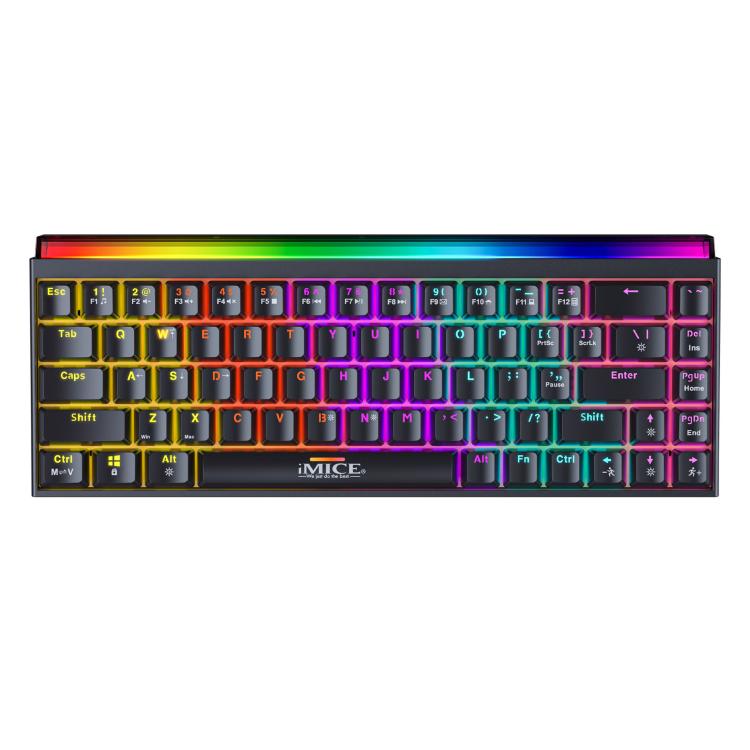 Teclado mecánico RGB iMICE GK-170 con cable USB-C de 1,5 m y teclas intercambiables en caliente de 68 teclas., GK-170