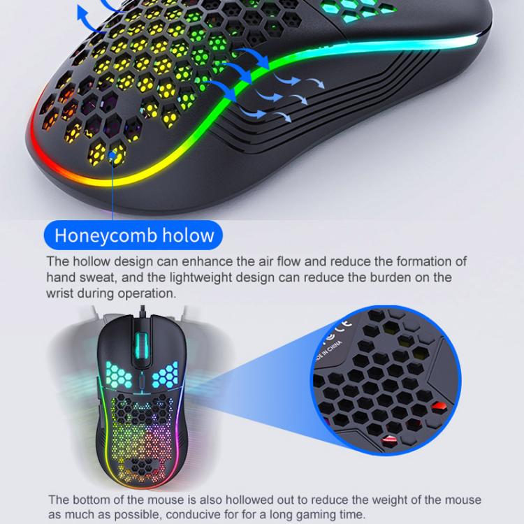 Conjunto de teclado y ratón mecánico para juegos con cable iMICE MK-X30 con iluminación RGB personalizable y cable de 1,5 m.
