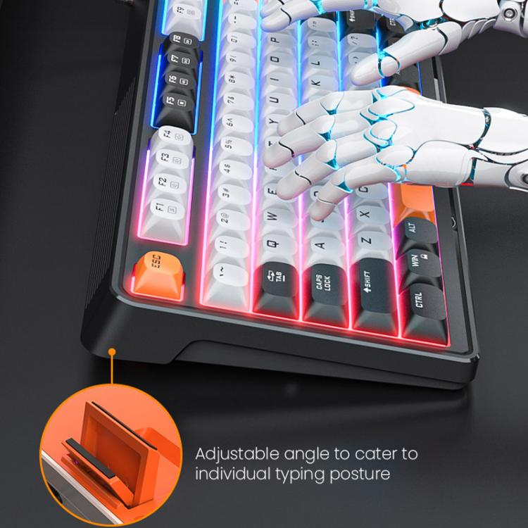 iMICE AK-300 Teclado para juegos con cable USB retroiluminado multicolor de 99 teclas y 1,5 m de longitud, con regulador de intensidad., AK-300