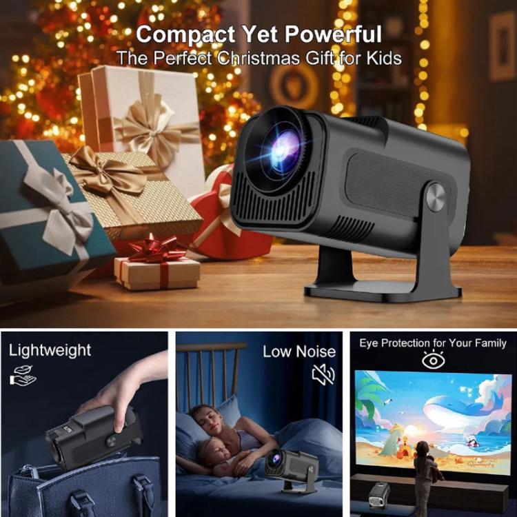 Proyector portátil HY320 Mini Android 11 4K HD con WiFi 6, Bluetooth, rotación de 180 grados y duplicación de pantalla inalámbrica., UK Plug, US Plug, EU Plug