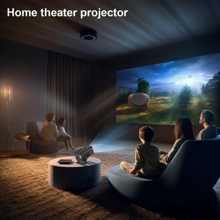 Proyector portátil HY320 Mini Android 11 4K HD con WiFi 6, Bluetooth, rotación de 180 grados y duplicación de pantalla inalámbrica., UK Plug, US Plug, EU Plug