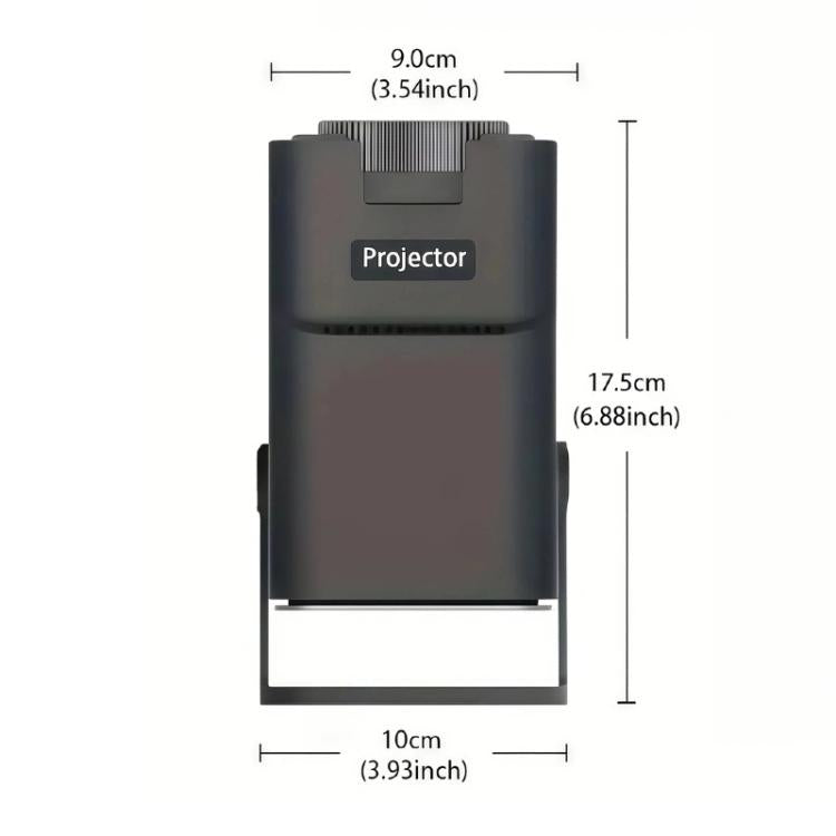 Proyector portátil HY320 Mini Android 11 4K HD con WiFi 6, Bluetooth, rotación de 180 grados y duplicación de pantalla inalámbrica., UK Plug, US Plug, EU Plug