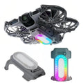 Para el dron DJI Neo 2 RCSTQ, se encuentra un foco de búsqueda colorido recargable con patín de aterrizaje elevado., Searchlight