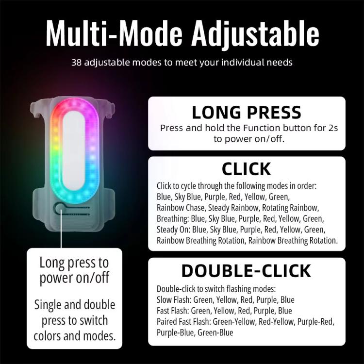 Para el dron DJI Neo 2 RCSTQ, se encuentra un foco de búsqueda colorido recargable con patín de aterrizaje elevado., Searchlight