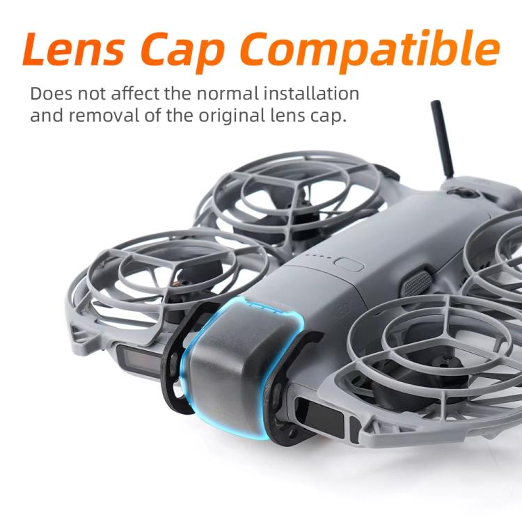 Protector de parachoques de fibra de carbono RCSTQ para DJI Neo 2, anticolisión, gimbal y lente., Carbon Fiber Bumper