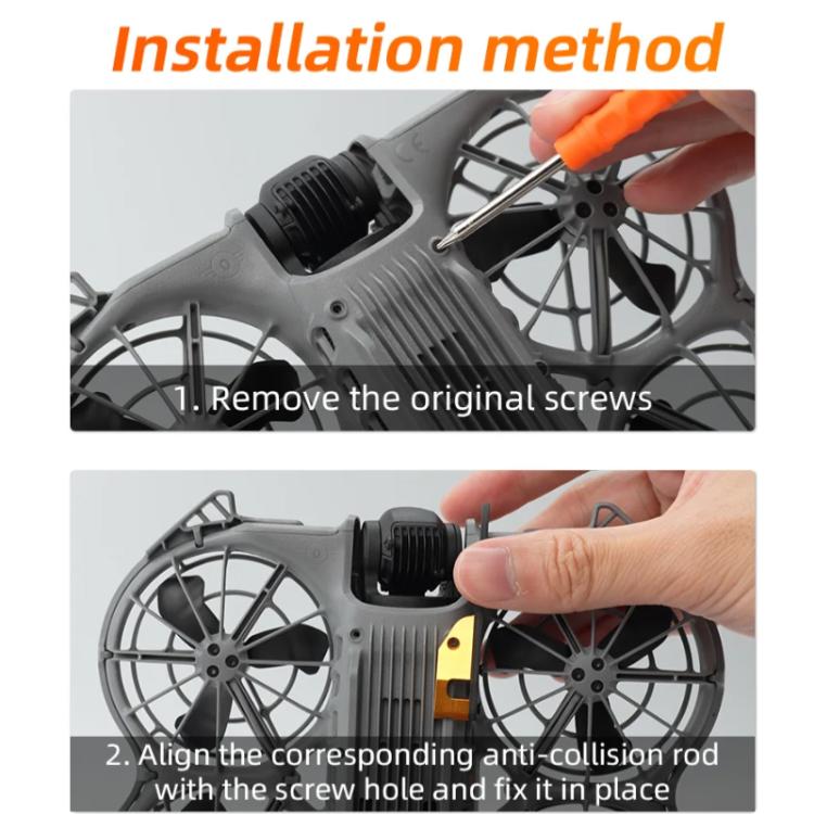 Protector de parachoques de fibra de carbono RCSTQ para DJI Neo 2, anticolisión, gimbal y lente., Carbon Fiber Bumper