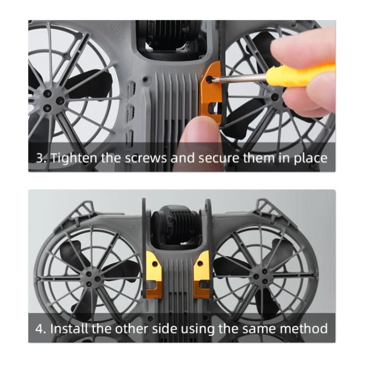 Protector de parachoques de fibra de carbono RCSTQ para DJI Neo 2, anticolisión, gimbal y lente., Carbon Fiber Bumper
