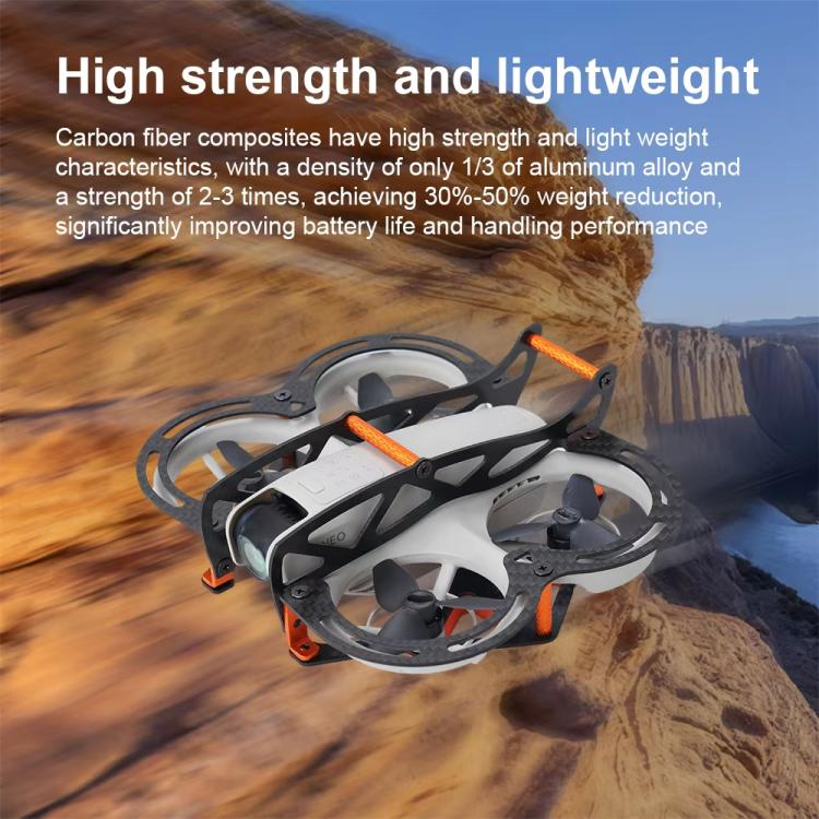 Para DJI Neo RCSTQ, protector de parachoques anticolisión de fibra de carbono completa